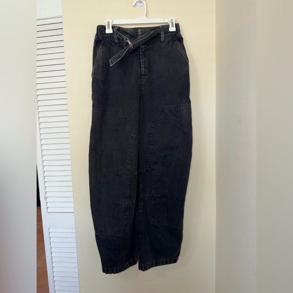 Sea New York Black Barrel Jeans with a Belt Size Small $350 - Picture 1 of 7